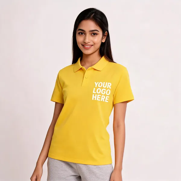 Yellow_Polyester_Regular_Fit_Polo_T-Shirt_For_Unisex