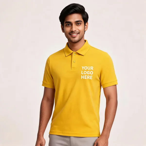 Yellow_Polyester_Regular_Fit_Polo_T-Shirt_For_Unisex