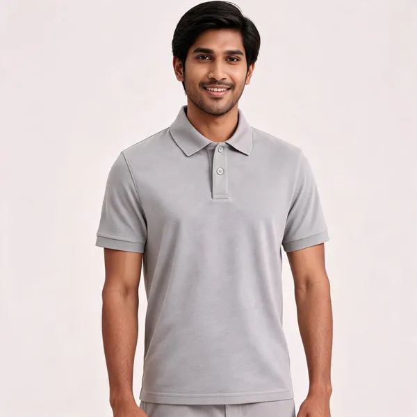 Grey_Polyester_Regular_Fit_Polo_T-Shirt_For_Unisex