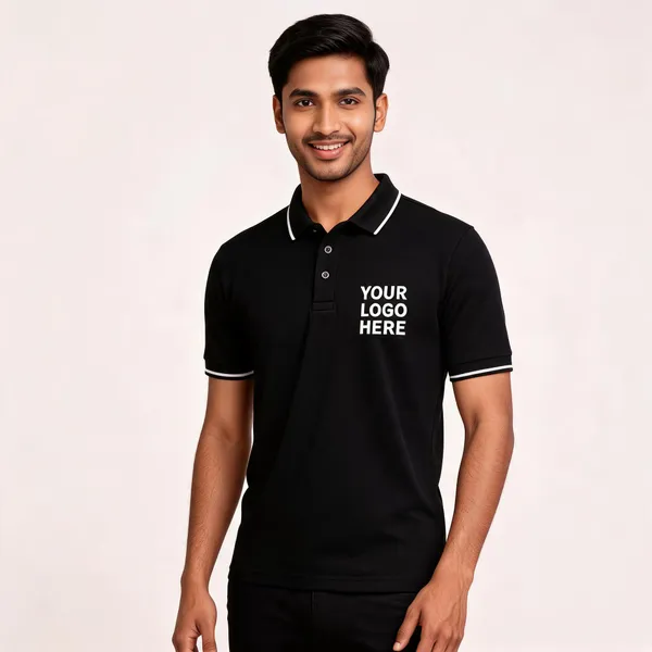 Black_Polyester_Regular_Fit_Polo_T-Shirt_For_Unisex