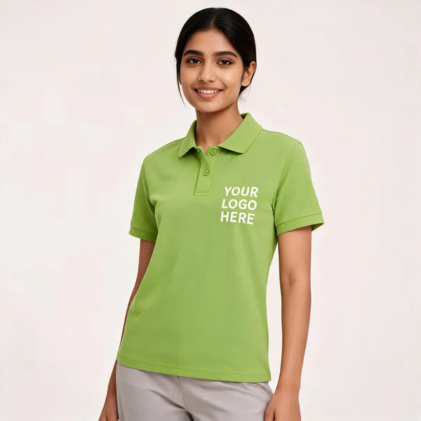 Green_Polyester_Regular_Fit_Polo_T-Shirt_For_Unisex