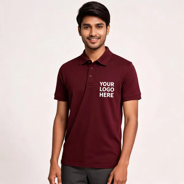Burgundy_Polyester_Regular_Fit_Polo_T-Shirt_For_Unisex