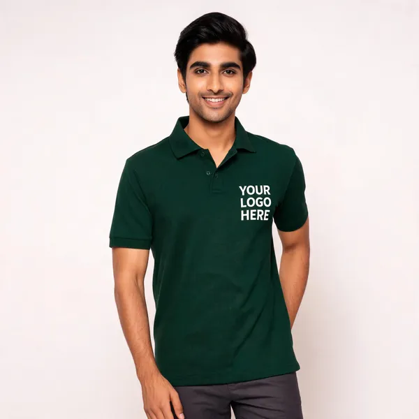 Green_Polyester_Regular_Fit_Polo_T-Shirt_For_Unisex