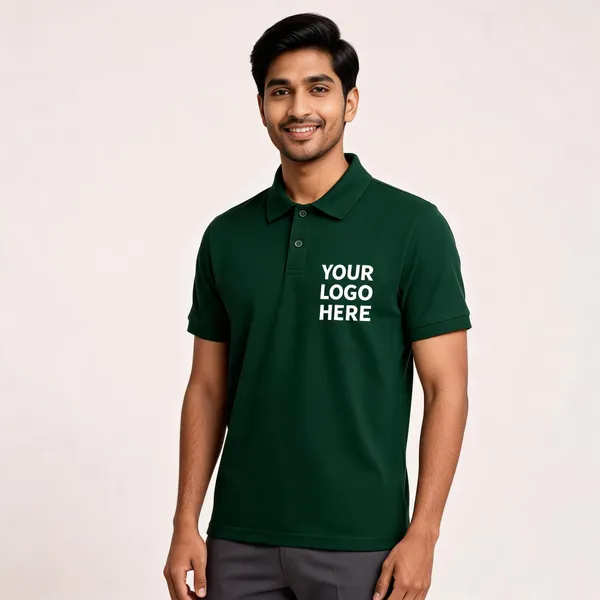 Green_Polyester_Regular_Fit_Polo_T-Shirt_For_Unisex