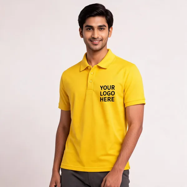 Yellow_Polyester_Regular_Fit_Polo_T-Shirt_For_Unisex
