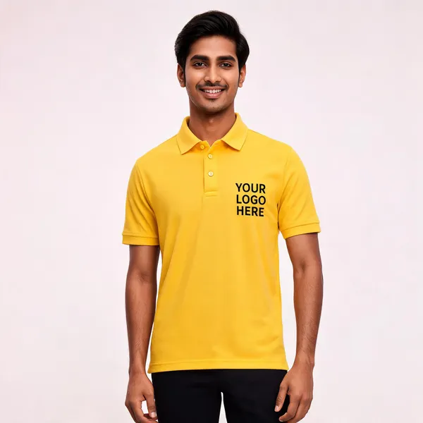 Yellow_Polyester_Regular_Fit_Polo_T-Shirt_For_Unisex