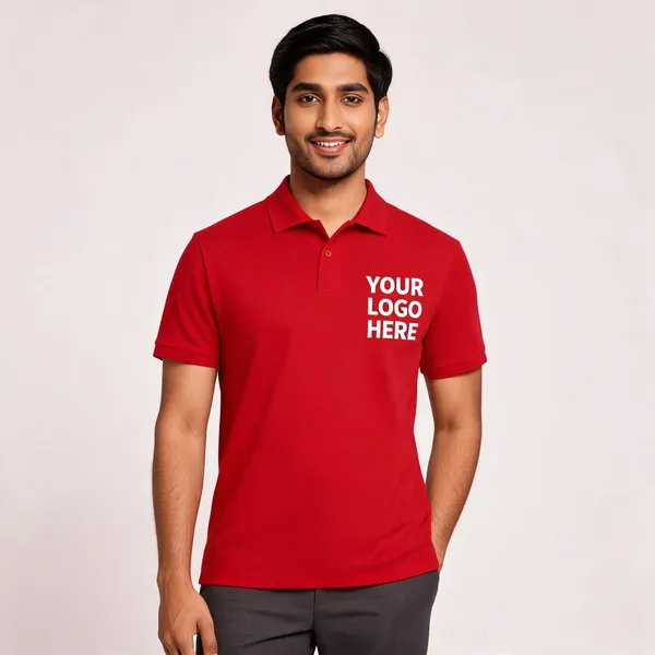 Red_Polyester_Regular_Fit_Polo_T-Shirt_For_Unisex