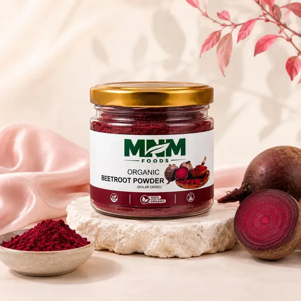 Mnm_Foods_Beetroot_Powder_(Chukandar_Powder)_100%_Pure_Solar_Dried_|_Rich_In_Natural_Nitrates,_Iron_&_Antioxidants_|_Supports_Energy,_Stamina_&_Daily_Wellness_|_Zero_Additives_|_Premium_Airtight_Pet_Jar