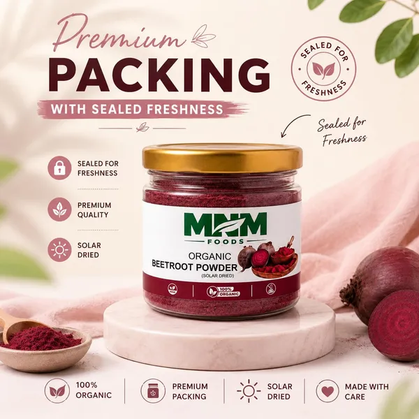 Mnm_Foods_Beetroot_Powder_(Chukandar_Powder)_100%_Pure_Solar_Dried_|_Rich_In_Natural_Nitrates,_Iron_&_Antioxidants_|_Supports_Energy,_Stamina_&_Daily_Wellness_|_Zero_Additives_|_Premium_Airtight_Pet_Jar