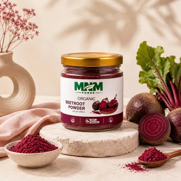 Mnm_Foods_Beetroot_Powder_(Chukandar_Powder)_100%_Pure_Solar_Dried_|_Rich_In_Natural_Nitrates,_Iron_&_Antioxidants_|_Supports_Energy,_Stamina_&_Daily_Wellness_|_Zero_Additives_|_Premium_Airtight_Pet_Jar