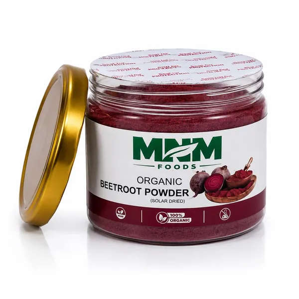 Mnm_Foods_Beetroot_Powder_(Chukandar_Powder)_100%_Pure_Solar_Dried_|_Rich_In_Natural_Nitrates,_Iron_&_Antioxidants_|_Supports_Energy,_Stamina_&_Daily_Wellness_|_Zero_Additives_|_Premium_Airtight_Pet_Jar