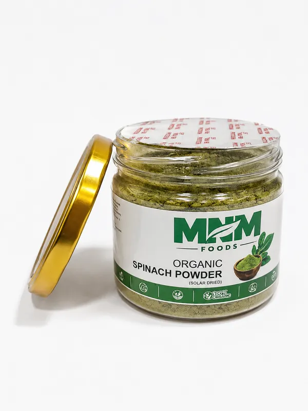 Mnm_Foods_Spinach_Powder_(Palak_Powder)_100%_Pure_Solar_Dried_|_Rich_In_Iron,_Fiber_&_Natural_Antioxidants_|_Supports_Energy,_Immunity_&_Healthy_Digestion_|_Zero_Additives_|_Premium_Airtight_Pet_Jar_|_100G