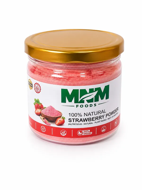 Mnm_Foods_Strawberry_Powder_100%_Pure_Solar_Dried_|_Rich_In_Vitamin_C_&_Natural_Antioxidants_|_Supports_Healthy_Skin,_Immunity_&_Daily_Wellness_|_Zero_Additives_|_Premium_Airtight_Pet_Jar_|_100G