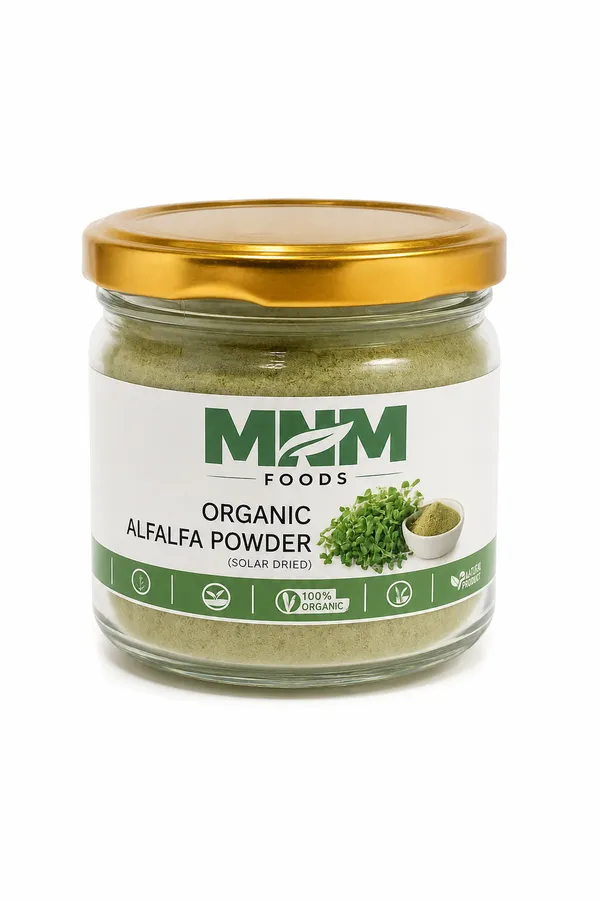 Mnm_Foods_Alfalfa_Powder_(Rajka_Powder/Lucerne_Powder)_100%_Pure_Solar_Dried_|_Rich_In_Vitamins,_Minerals_&_Natural_Antioxidants_|_Supports_Daily_Wellness_&_Healthy_Digestion_|_Zero_Additives_|_Premium_Airtight_Pet_Jar_|_100G