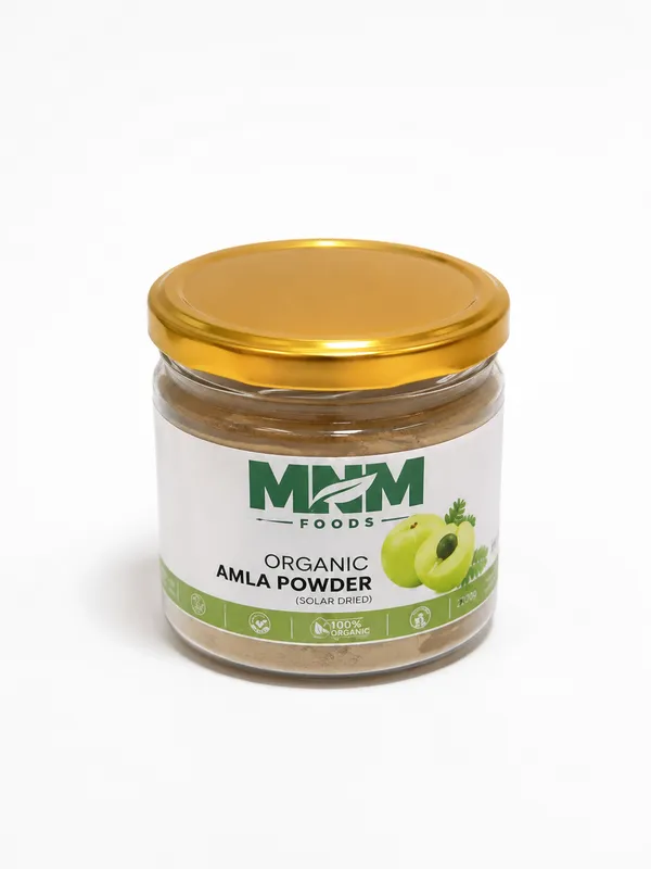 Mnm_Foods_Amla_Powder_(Indian_Gooseberry_Powder)_100%_Pure_Solar_Dried_|_Rich_In_Natural_Vitamin_C_&_Antioxidants_|_Supports_Immunity,_Healthy_Hair,_Skin_&_Daily_Wellness_|_Zero_Additives_|_Premium_Airtight_Pet_Jar_|_100G