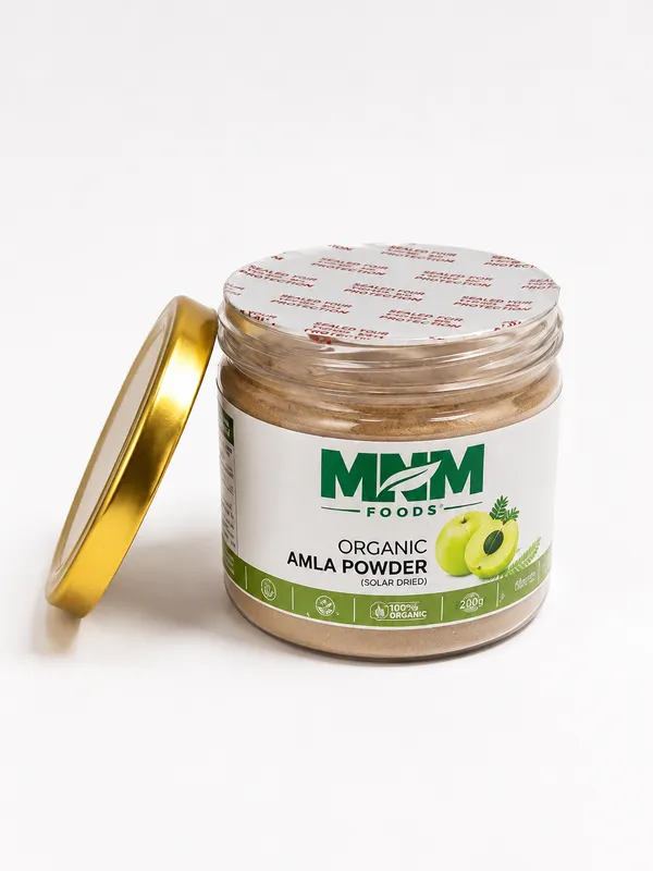 Mnm_Foods_Amla_Powder_(Indian_Gooseberry_Powder)_100%_Pure_Solar_Dried_|_Rich_In_Natural_Vitamin_C_&_Antioxidants_|_Supports_Immunity,_Healthy_Hair,_Skin_&_Daily_Wellness_|_Zero_Additives_|_Premium_Airtight_Pet_Jar_|_100G