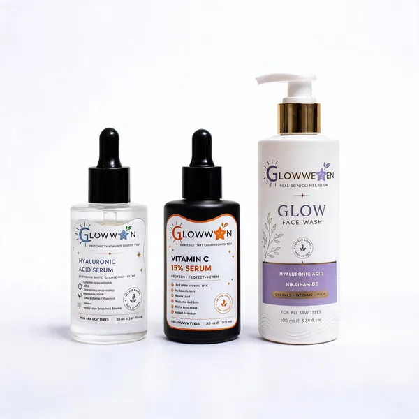 Glowween_Charcoal_Niacinamide_Zinc_Pca_Face_Wash_And_Vitamin_C_Hyaluronic_Acid_Brightening_Skincare_Kit