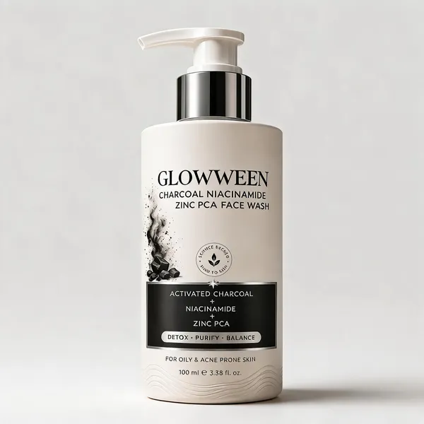 Glowween_Charcoal_Niacinamide_Zinc_Pca_Face_Wash