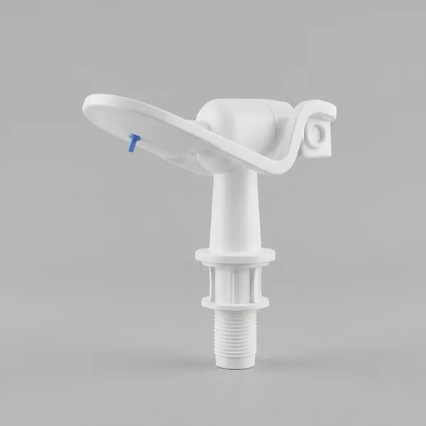 White_Plastic_Threaded_Water_Tap_Faucet