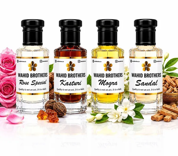 Wahid_Brothers_Gift_Set_4x6ml_Long_Lasting_Attar_Combo_Pack_for_Men_&_Women_Floral_Attar_(Pure_Sandal,_Mogra,_Kasturi,_Rose,_Sandalwood)