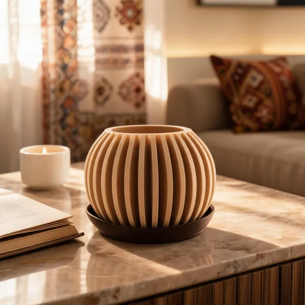 Pla_Pro_And_Earthy_Beige_Planter_&_Vase