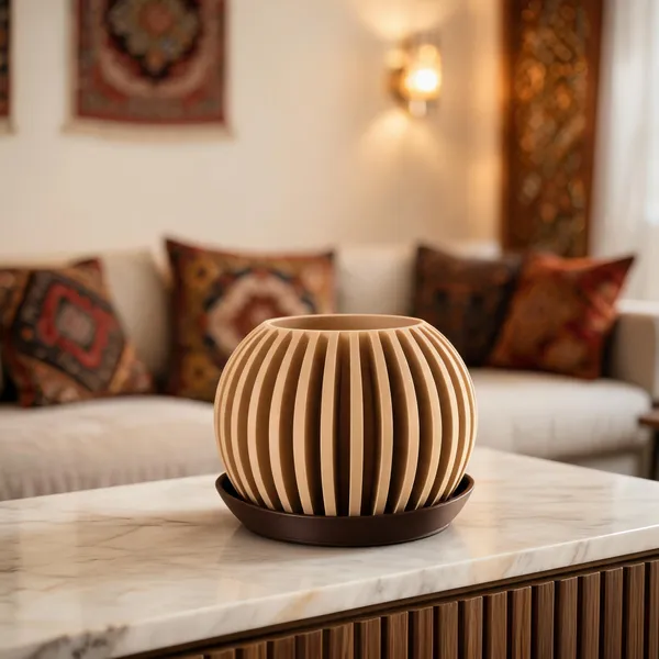 Pla_Pro_And_Earthy_Beige_Planter_&_Vase