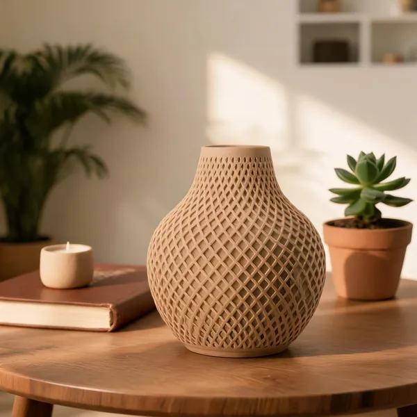 Pla_Pro_And_Elegant_Beige_Decorative_Vase