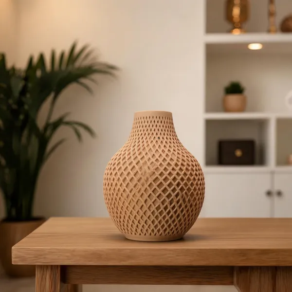 Pla_Pro_And_Elegant_Beige_Decorative_Vase