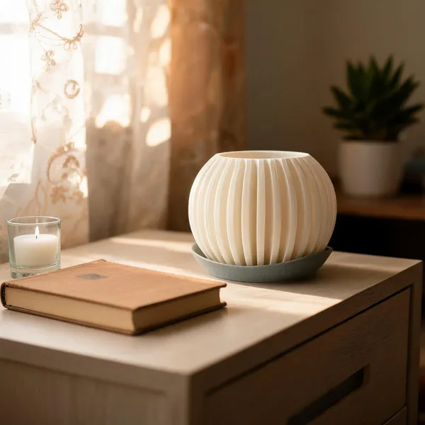 Pla_Pro_And_Contemporary_White_Planter_&_Vase