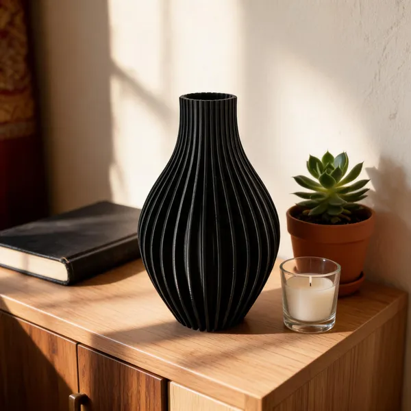 Pla_Pro_And_Modern_Black_Decorative_Vase