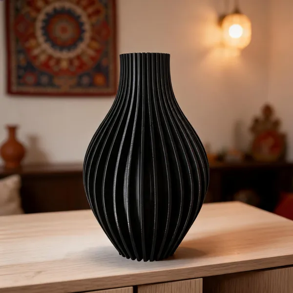 Pla_Pro_And_Modern_Black_Decorative_Vase
