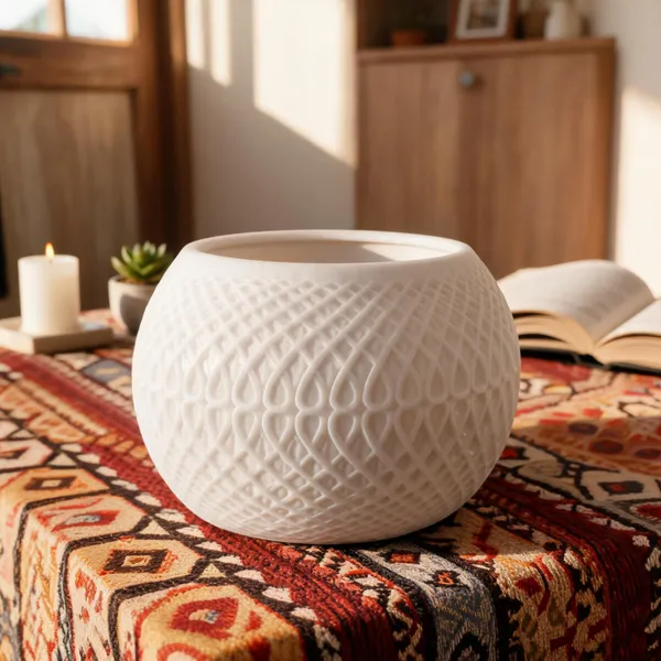 Pla_Pro_And_Modern_White_Planter_&_Vase