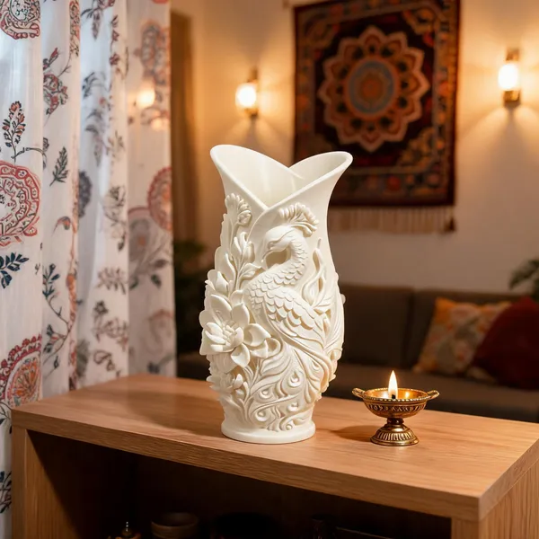 Pla_Pro_And_Minimalist_White_Decorative_Vase