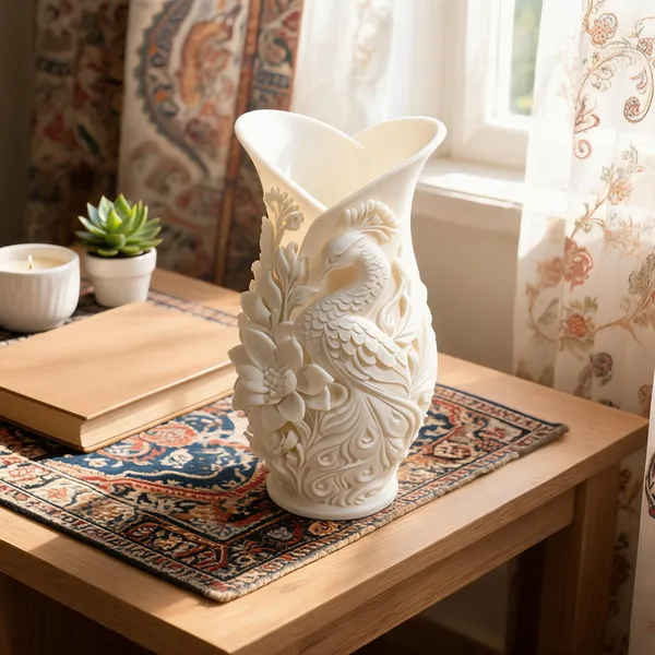 Pla_Pro_And_Minimalist_White_Decorative_Vase