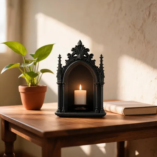 Pla_Pro_And_Contemporary_Black_Candle_Holder
