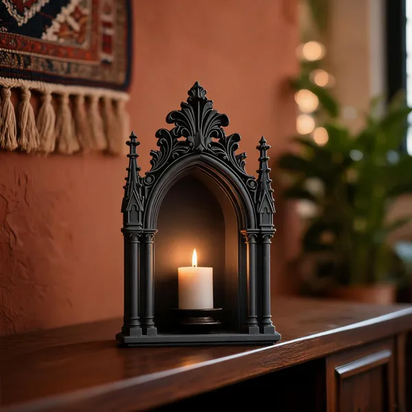 Pla_Pro_And_Contemporary_Black_Candle_Holder