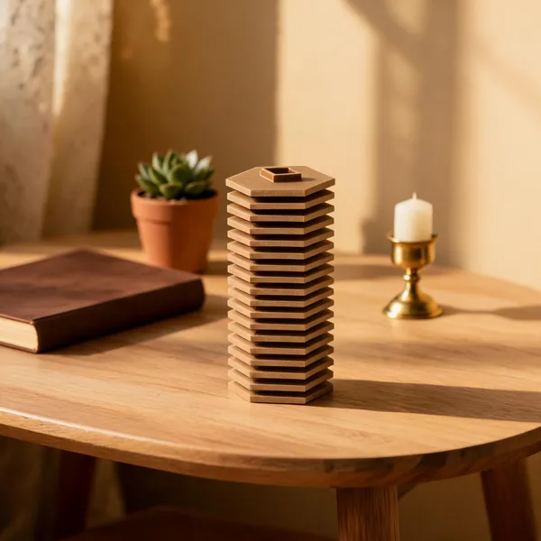 Pla_Pro_And_Modern_Brown_Geometric_Decorative_Vase
