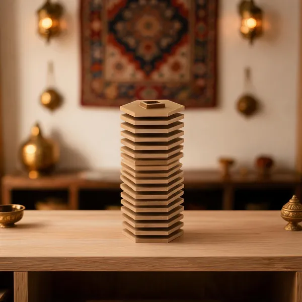 Pla_Pro_And_Modern_Brown_Geometric_Decorative_Vase