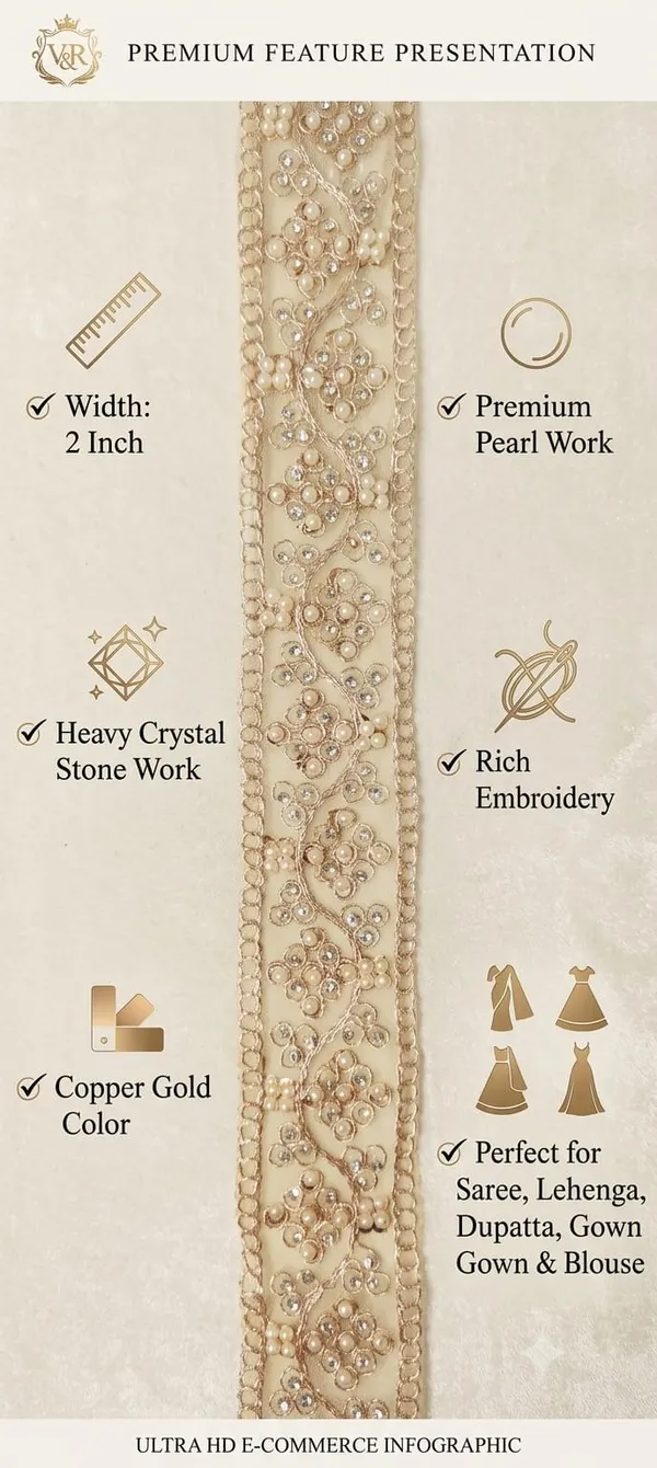 Golden_Lace_&_Thread_Premium_Lehenga_Lace_Border_2_Inch_|_Heavy_Pearl_Stone_Embroidery_Gold_Zari_Lace_Trim_|_Soft_Lightweight_Wedding_Lace_for_Bridal_Lehenga_Dupatta_Saree_Blouse_Gown_Dress_Decoration