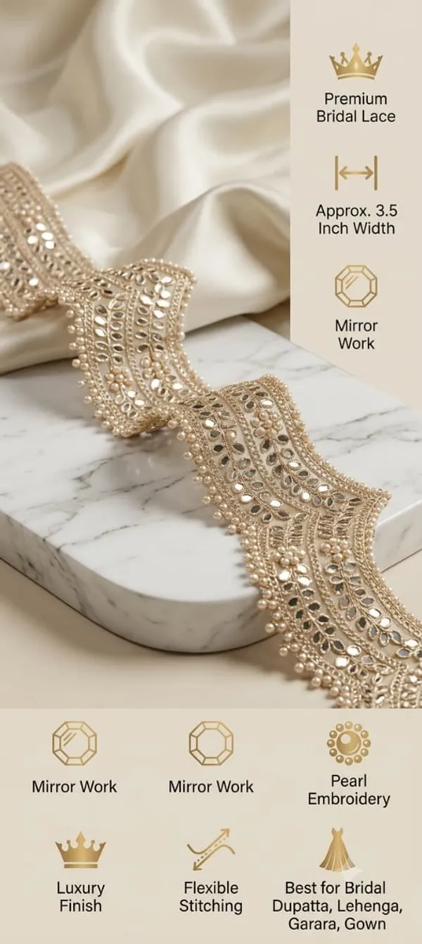 Ultra_Lightweight_Premium_Heavy_Lace_Border_for__Women_|_Fancy_Floral_pulse_mirror_work_Embroidery_One_Side__Lace_Trim_|_Bridal_Saree_Lehenga_Dupatta_Blouse__Dress_Decorative_Border_|__copper_gold_shade_,_pack_of_9_mtr