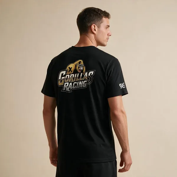 Black_Cotton_Regular_Fit_Gorilla_Racing_Graphic_T-Shirt_For_Unisex