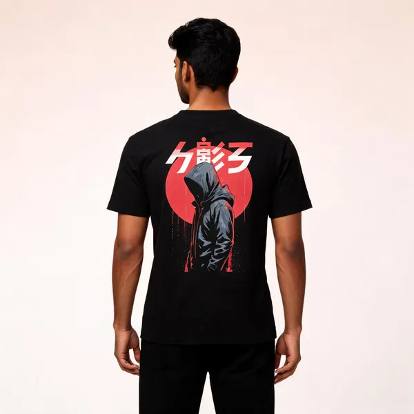 Black_Cotton_Regular_Fit_Hooded_Character_Graphic_T-Shirt_For_Unisex