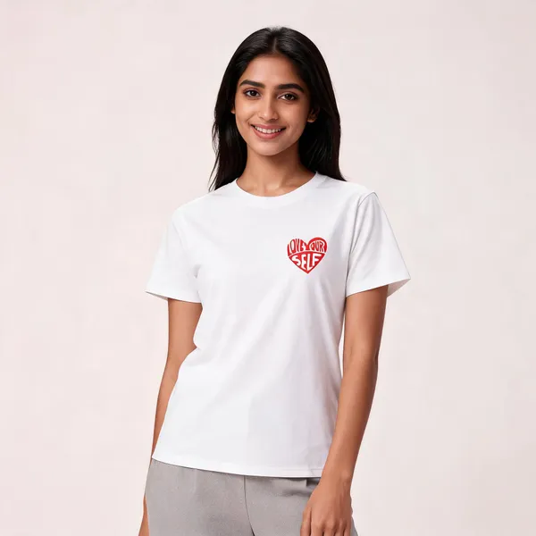 White_Cotton_Regular_Fit_Heart_Print_T-Shirt_For_Unisex