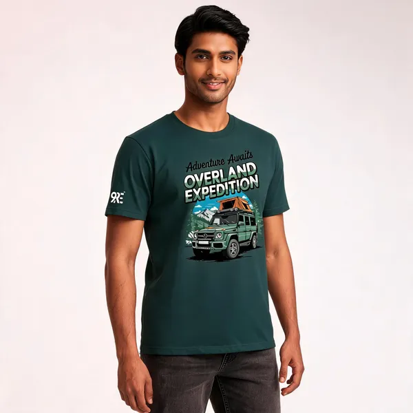 Green_Cotton_Regular_Fit_Overland_Expedition_Graphic_T-Shirt_For_Unisex
