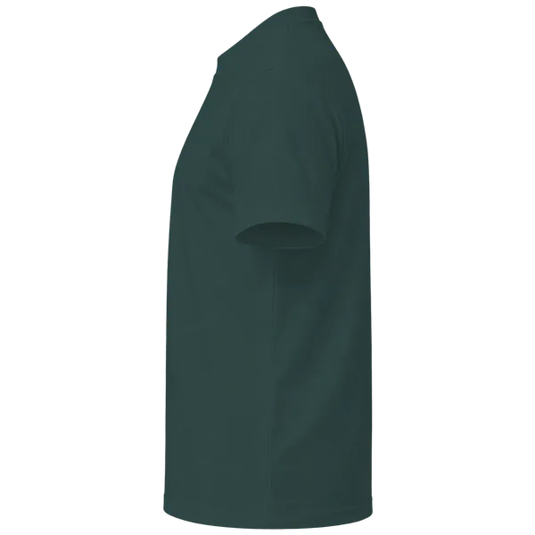 Dark_Green_Cotton_Regular_Fit_Crew_Neck_T-Shirt_For_Unisex