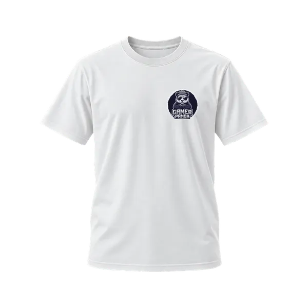 White_Cotton_Regular_Fit_Gamer_Panda_Graphic_T-Shirt_For_Unisex