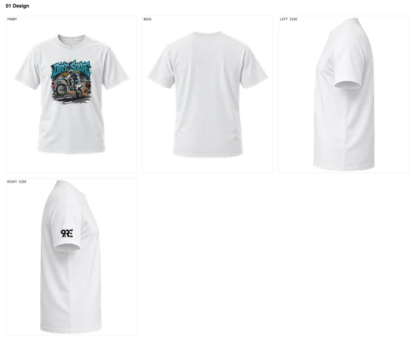 White_Cotton_Regular_Fit_Motorcycle_Graphic_T-Shirt_For_Unisex