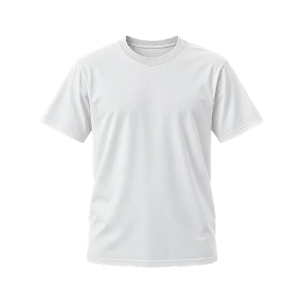 White_Cotton_Regular_Fit_Solid_Crew_Neck_T-Shirt_For_Unisex