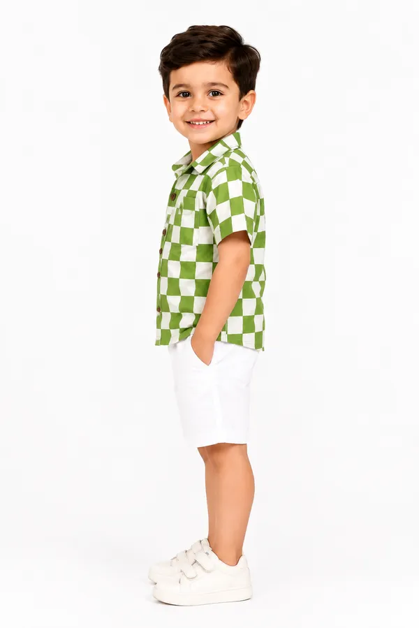 Green_Checkered_Shirt_For_Boys