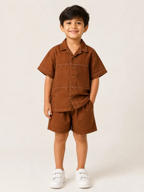 Brown_Casual_Shirt_For_Boys